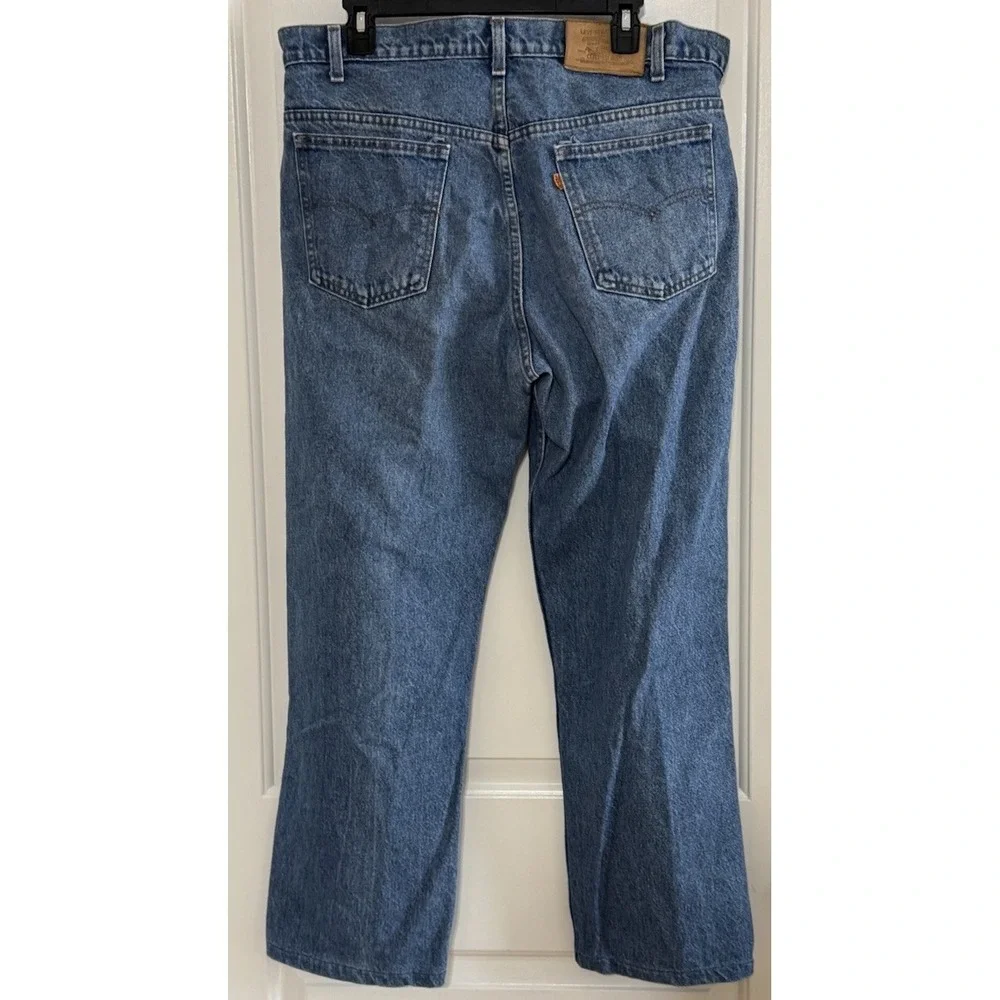 Vintage Levi's Orange Tab Men's Blue Denim Jeans Size 36 x 28‎ Measured